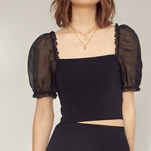 Wilfred Sheer Sleeve Top